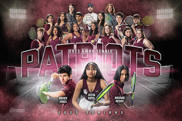 2023-No Slogans-GW Tennis Senior Poster