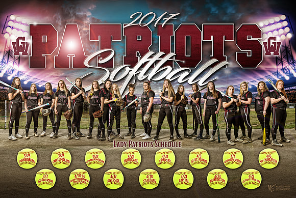 12x18 GWHS Girls Softball-Poster PRINT